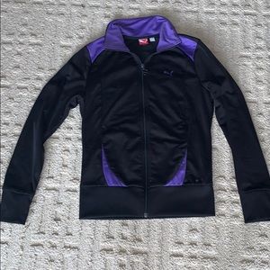 Puma Women’s Logo Crew Neck Sweatshirt with Zipper